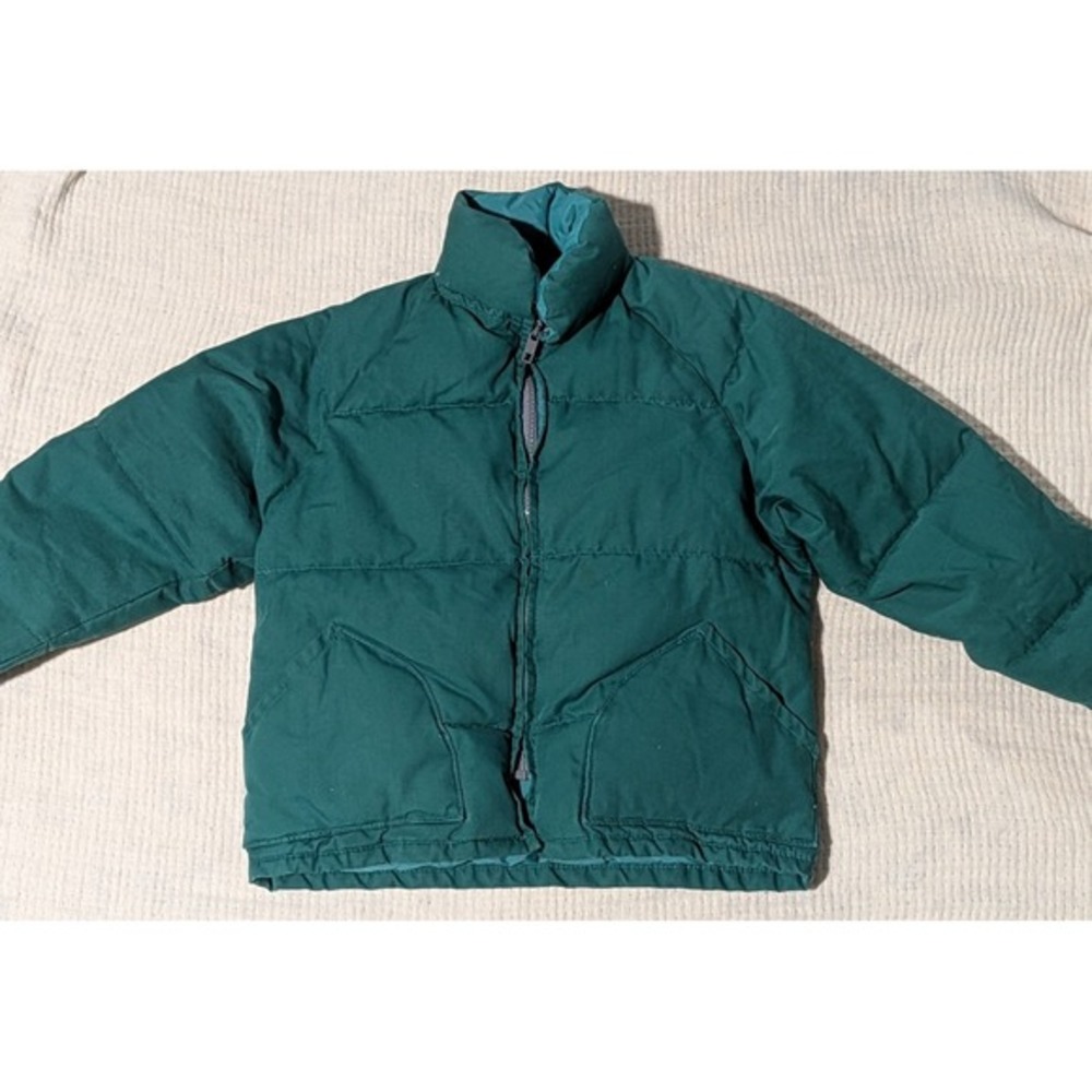 Vintage Kids Class 5 Teal Puffer Jacket Down Insulated Mountaineering Size‎ S